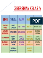 JADWAL Petugas Kebersihan