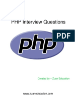 PHP Interview Questions For Freshers 2018