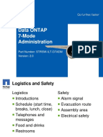 Data Ontap 7-Mode Administration: Part Number: STRSW-ILT-D7ADM