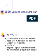 Labor Demand in The Long Run