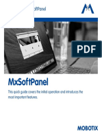 Mxsoftpanel: This Quick Guide Covers The Initial Operation and Introduces The Most Important Features