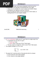 Multiplexers: June 18, 2002 ©2000-2002 Howard Huang 1