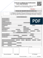 Ficha Inscripcion Aea San Patricio 