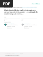 Musicalidade Clinica Em Musicoterapia Um Estudo Tr