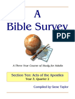 A Bible Survey: Section Ten: Acts of The Apostles