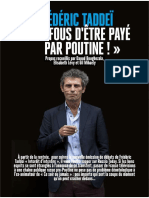 Frederic Taddei Je Me Fous D'être Payé Par Poutine