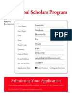 Global Scholars Program Application