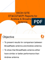 Kkoh Site DT&CQT&KPI Reports For Andrew & Broadradio Antenna