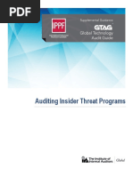 GTAG Auditing Insider Threat Programs