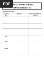 Notes 1.4-Perimeter and Area On Coordinate Plane