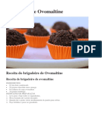 Receita Brigadeiro Ovomaltine