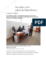 Revocatoria Salvó a Los Burgomaestres de Santa Rosa