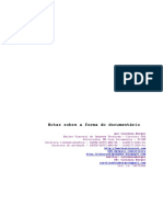 Notas Sobre A Forma Do Documentário PDF