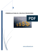 Fórmulas de Cálculo Financiero. - CEDICAPED