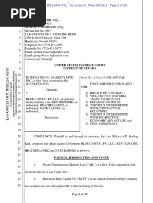 Iml V Blue Capital Fx Trade Secret Diversity Jurisdiction - 