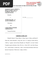 Download Dolan et al v Altice USA Inc et al - Verified Complaint by Anonymous g2k2l9b SN387797405 doc pdf