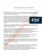 El Condicionamiento Operante de B. F. Skinner