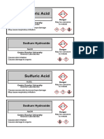 Sulfuric Acid: Sodium Hydroxide