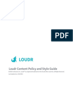 Loudr Content Policy and Style Guide