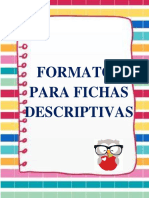 Formatos para Fichas Descriptivas