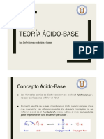 Teoría ácido-base y compuestos de coordinación