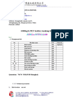 1000kgPET Recycling Line