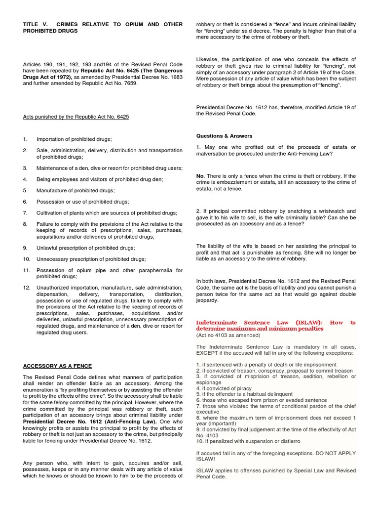 Indeterminate Sentence Law (ISLAW) : How To Determine Maximum and ...