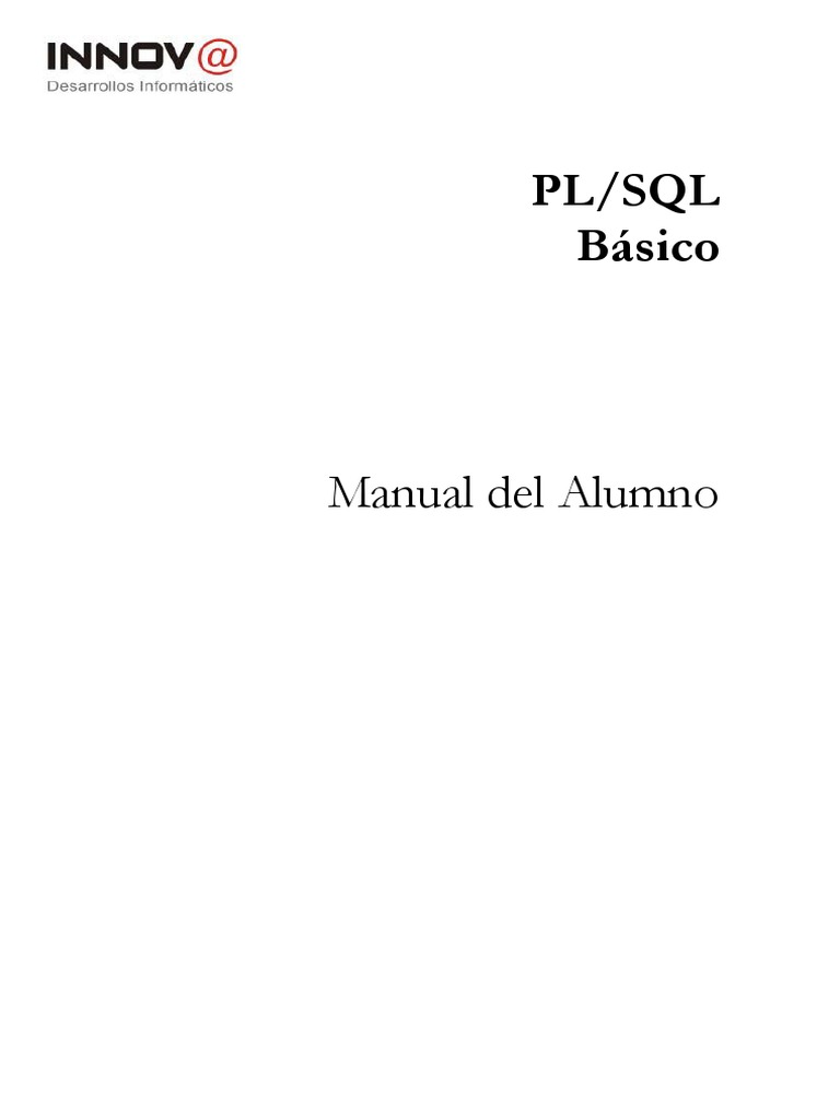 PLSQL Basico PDF | PDF | Negocios | Informática