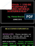 Seguridad (Uso de Explosivos en Mineria)