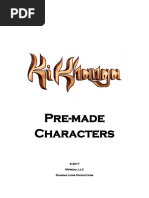 Ki Khanga Pre Made Characters