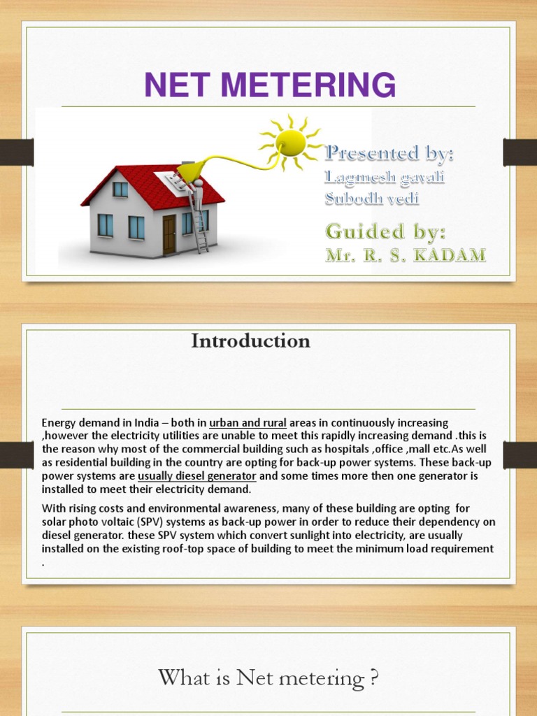 Understanding Net Metering in India | PDF | Solar Power | Photovoltaic ...