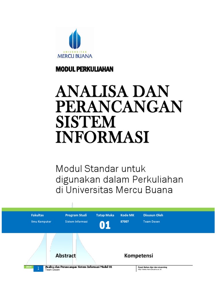 Modul Analisa Perancangan Sistem Informasi PDF | PDF