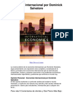 Economia Internacional Por Dominick Salvatore