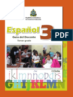 Guía del Docente de Español para 3er grado - Honduras