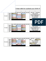 E2 ECE - Time Table