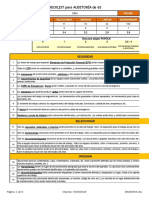 Cheklist de Auditoría 6S