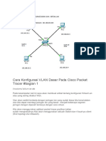 Cara Konfigurasi VLAN Dasar Pada Cisco Packet Tracer