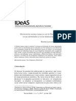 Movimentos Sociais Rurais No Sul Do Brasil: Novas Identidades e Novas Dinâmicas, Ideas-V01 n01