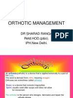 ORTHOTIC MANAGEMENT GUIDE