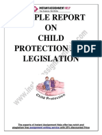 Report of Child Protection and Legislation