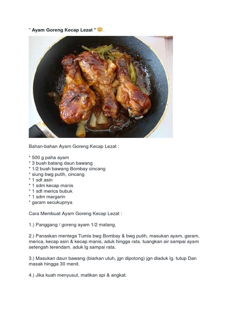 Ayam Goreng Kecap Lezat