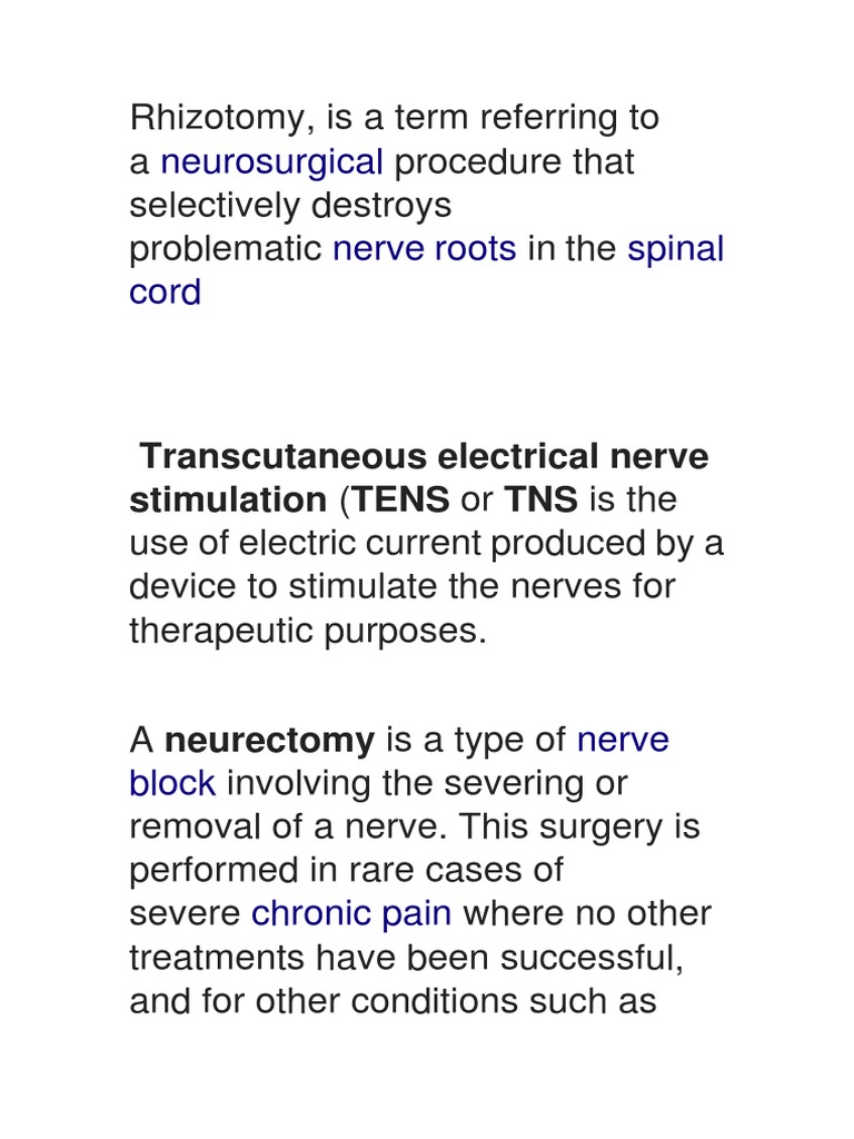Overview of Nerve Surgery Procedures | PDF | Wellness | Science ...