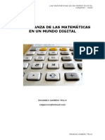 La Enseñanza de Las Matemáticas en Un Mundo Digital