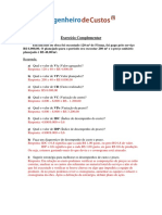 Exercício Complementar EVM Gabarito