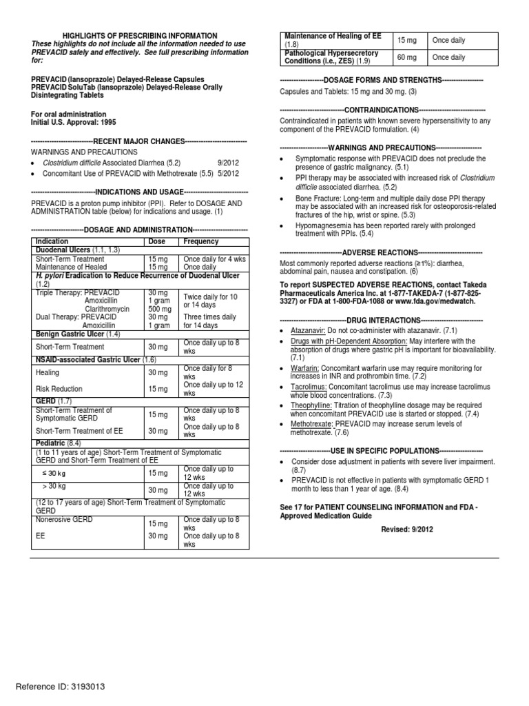 020406s078 021428s025lbl PDF | PDF | Gastroesophageal Reflux Disease ...