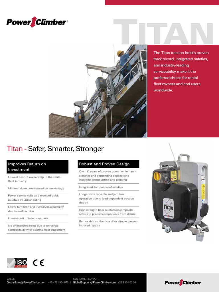 Titan Hoist | PDF | Safety | Rope