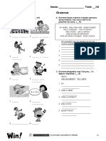 Unit 11: Test B: Activities Grammar