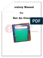 Laboratory Manual Hot Air Oven Operating Instructions