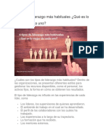 6 Tipos de Liderazgo Más Habituales