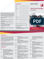 Power System Stability: Registration Information